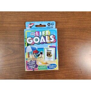 Hasbro Gaming The Game Of Life Goals Card Game ~ 2-4 Players ~ New Sealed